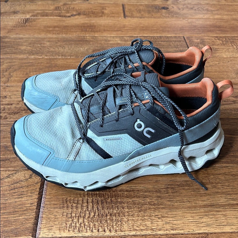 On Running Cloudhorizon Waterproof Hiking Shoes Sneakers Cushioned Mens Size 8 - Picture 7 of 11